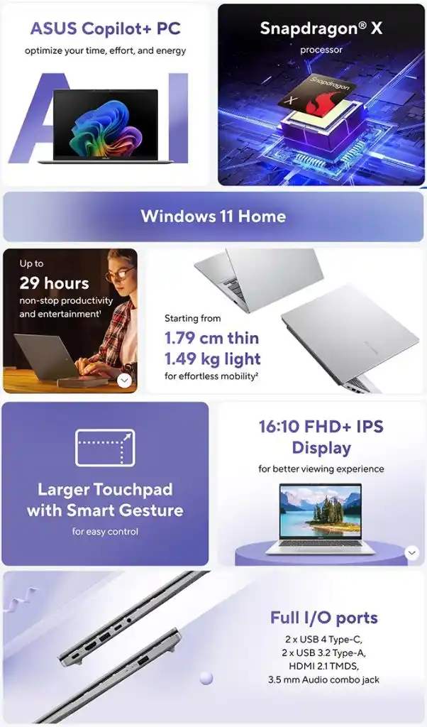 Asus Vivobook 14 Copilot+ PC