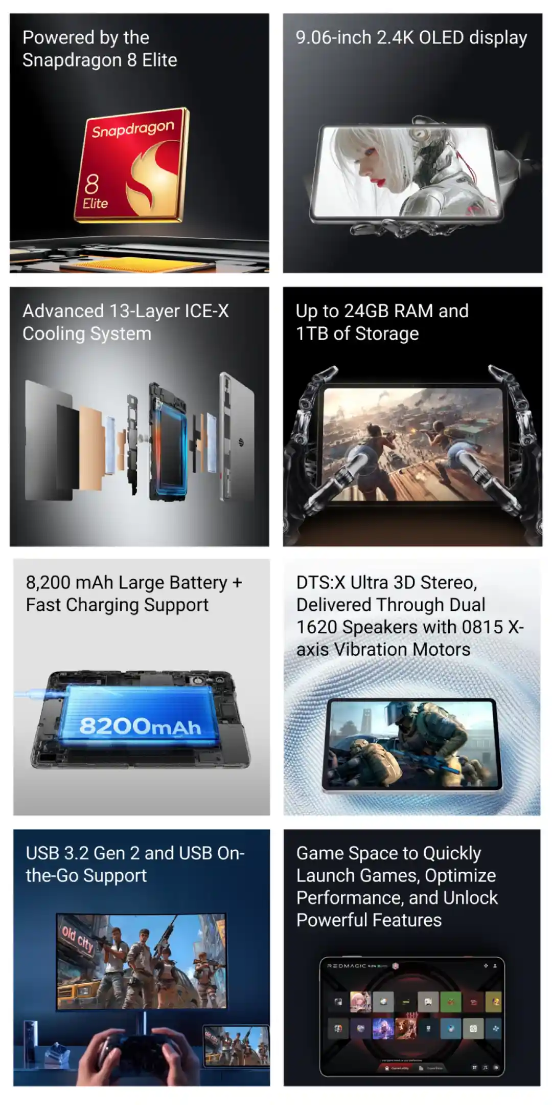 Redmagic Astra Tablet Features